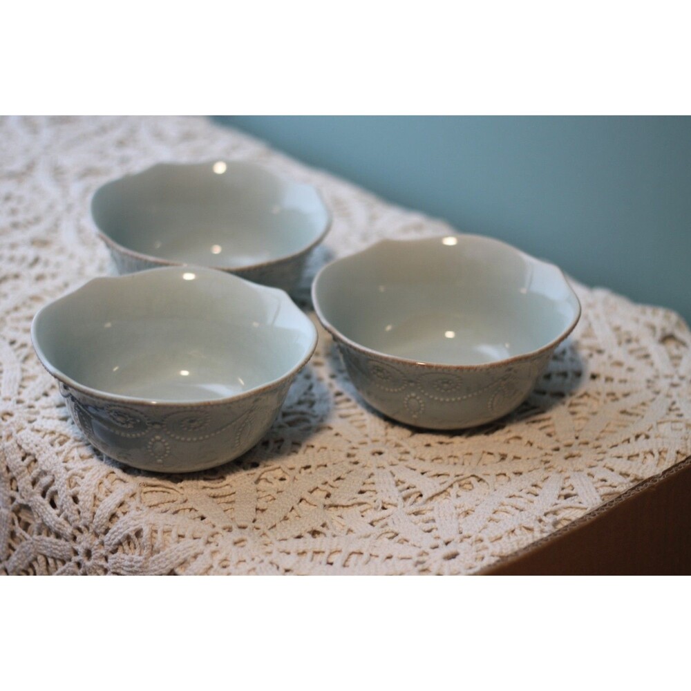 French Perle Ice Blue by Lenox All Purpose Bowl Set of 3